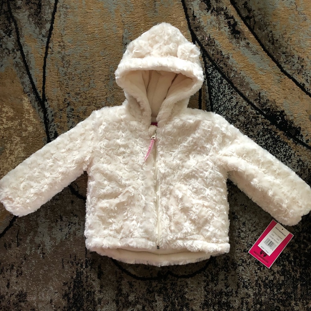 NWT TODDLER WEATHERPROOF FUR COAT